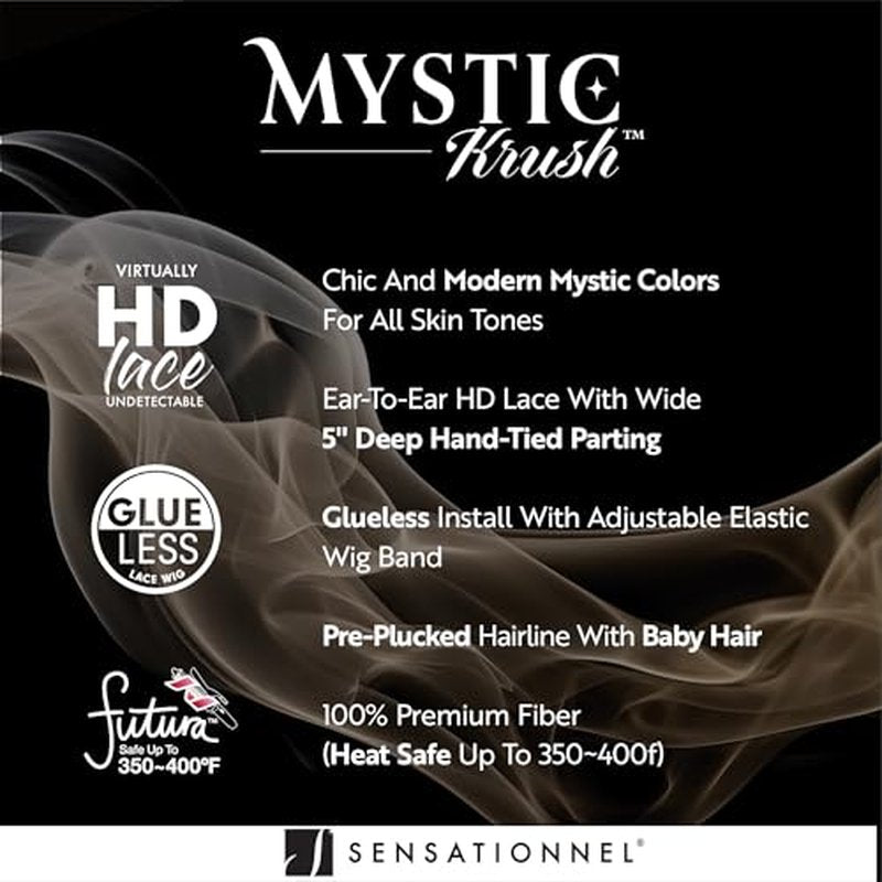 Sensationnel Shearmuse Mystic Krush Lacewig - Lila Glueless Synthetic Preplucked Hairline Deep Laceparting Hand Tied (MUSHROOMBLONDE)