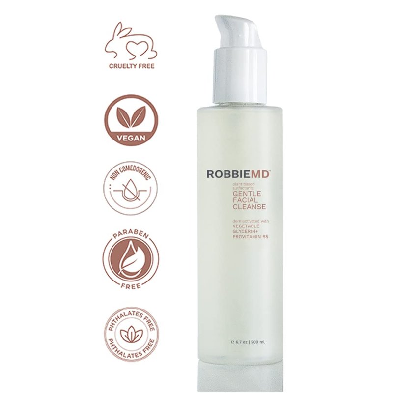 Gentle Facial Cleanser Gel - Plant-Based Surfactants & Provitamin B5 | 6.7 oz (200 ml)