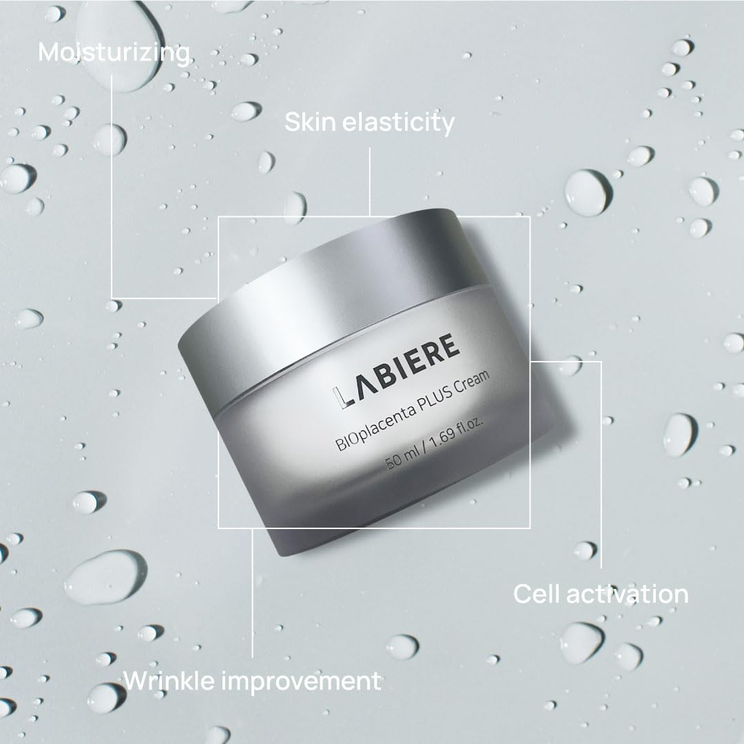 LABIERE BIOPlacenta PLUS Cream, Double Anti-Aging Face Moisturizer