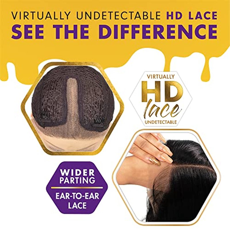 Sensationnel Butta Lace Wigs - Unit 29 Extra Wide 5 Inch Deep Parting Synthetic Preplucked Hairline Glueless Lacefront (FLAMBOYAGEBLONDE)