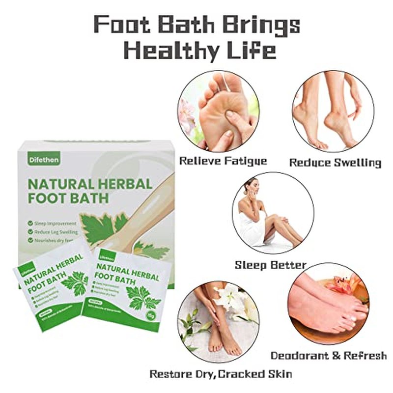Natural Mugwort/Wormwood Herbal Foot Soak,Lymphatic Ginger Foot Bath Bag, Anti-Swelling Foot SPA Promote Metabolism, Foot Care 15g/PCS (64PCS)