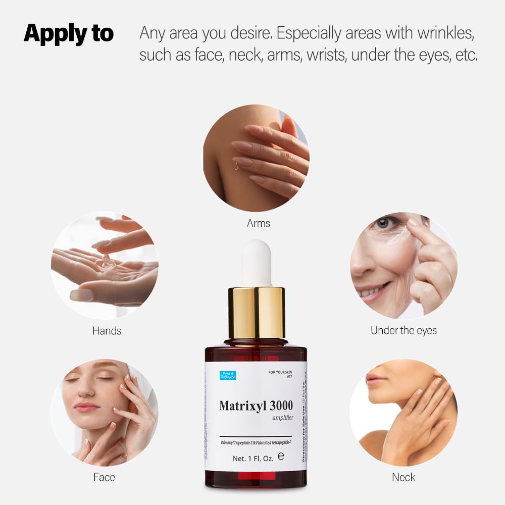 Forest of the Borges's Matrixyl 3000 Amplifier Serum 1.0 fl. oz. cosmetic ingredients for face, neck and skin, wrinkle