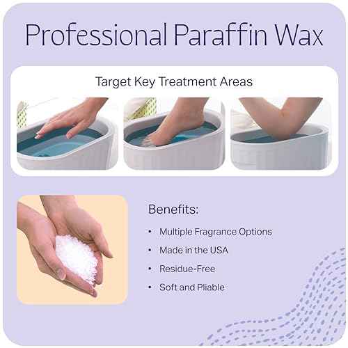 Therabath Paraffin Wax Refill - Thermotherapy - Use to Relieve Arthritis Discomfort, Stiff Muscles, & Dry Skin - for Hands, Feet, Body - Deeply Hydrates - Made in USA, 2 lb. Lavender Harmony