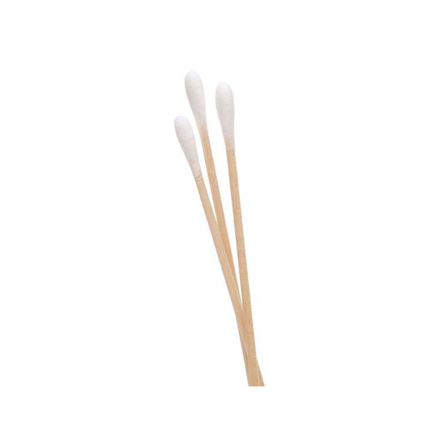 Intrinsics 6" Cotton-Tipped Applicator Swabs - 100% Cotton, Wood Handle, 1000 Count