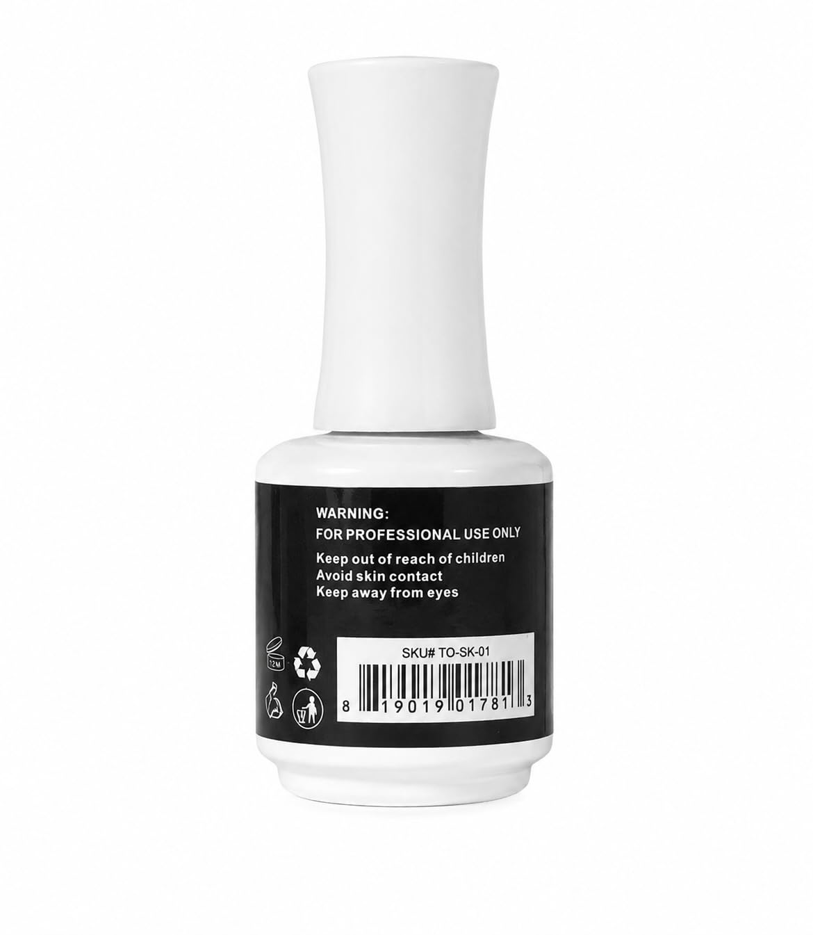 TONES Sparkle Gold Top Coat Gel Polish, Soak Off UV/LED No Wipe Top Coat, High Shine Long Lasting Gloss Finish for Nail Art & Salon Manicure, 16ml / 0.56 fl. oz