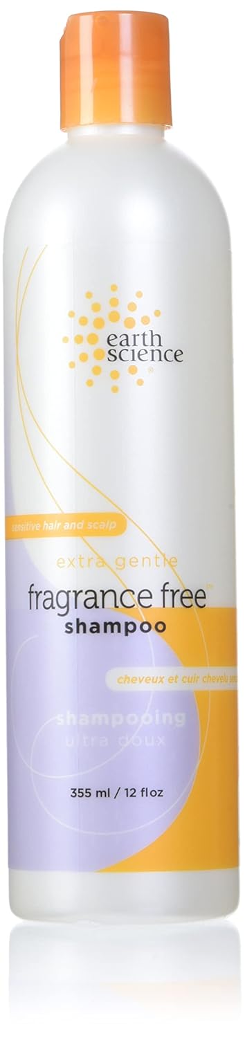 Earth Science Fragrance-Free Shampoo - Gentle Cleansing Formula | 12 oz Bottles (Pack of 3)