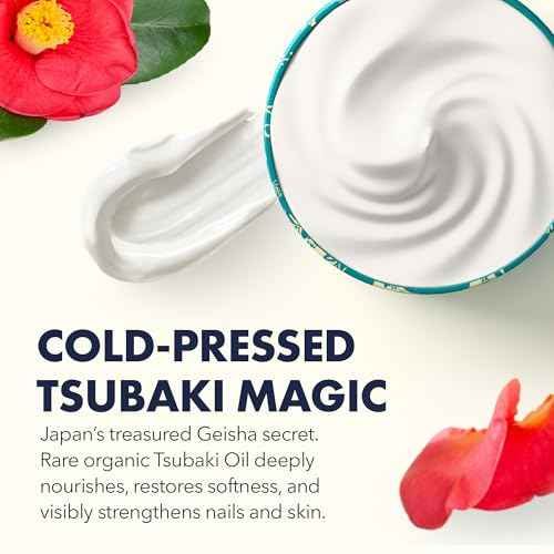 Onsen Hand & Cuticle Rescue Cream | Organic Nail Strengthener & Balm | Dry, Cracked Hands, Elbows & Feet | Shea Butter, Tsubaki & Jojoba Oil | Nail Repair & Growth, Vegan - 1 Pack (0.88 oz)