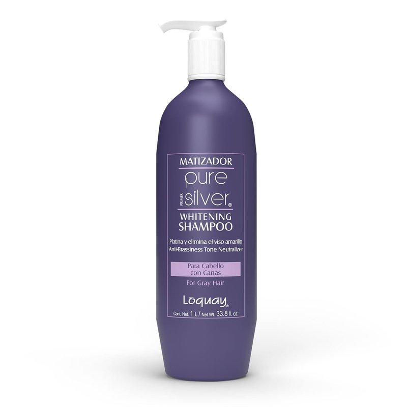 Loquay PURE SILVER Primer Whitening Shampoo - 1L | Brightening Hair Care