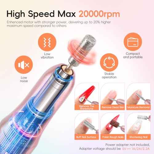 PEACECOLOR 52Pcs Poly Nail Gel Kit with Drill and U V Light 24 Colors Poly Nail Extension Gel with Cat Eye Nail Polish Glossy Matte Top Coat Nail Rhinestones Starter Kit Home Salon DIY Gifts for Women