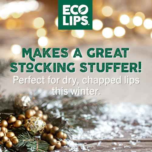 Eco Lips Sparkling Vanilla Mint Candy Cane Lip Mask and Sugar Lip Scrub for Holiday Gifting, Stocking Stuffers, 0.25 oz. (2 ct)