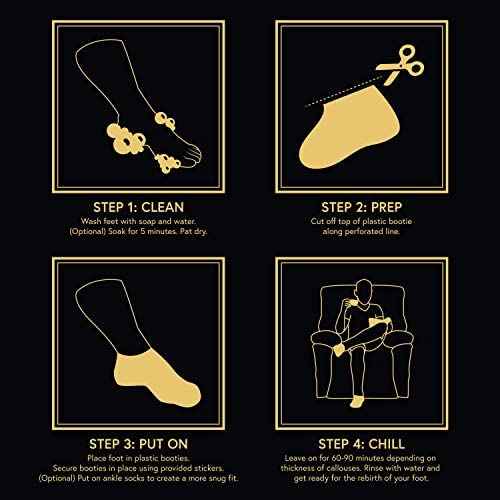 (Pack of 2) for Men - Extra Large - Extra Strength - Exfoliating Dry Feet Treatment - Callus Remover - Unscented - Paraben and Fragrance Free