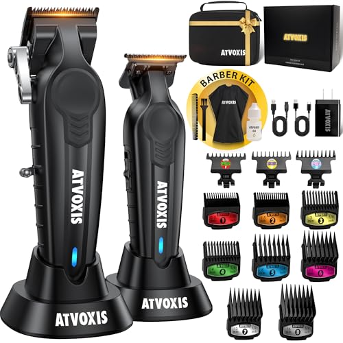 Hair Clippers for Men Professional, Barber Clippers and Trimmers Set, Cordless Hair Clippers, Hair Cutting Kit, Barber Kit, Haircut Kit, Maquina para Cortar Pelo De Hombre