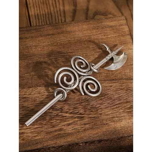 HAQUIL Vintage Gothic Axe Viking Hairpin, Punk Fancy Hairpin Accessories Styling Jewelry, Gifts for Women