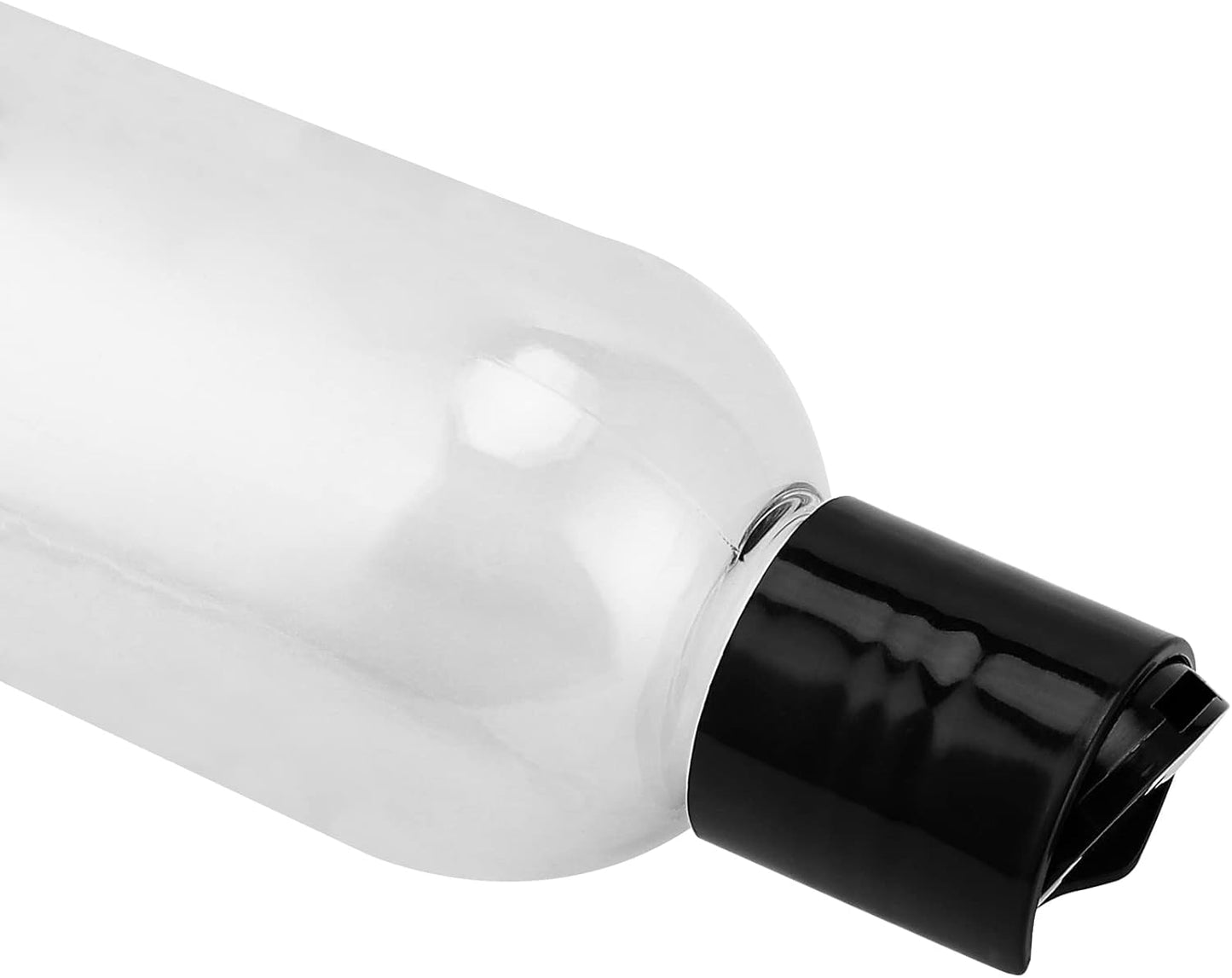 8 Oz Plastic Bottles - 40 Pack Clear Refillable Travel Squeeze Lotion Containers | Disc Top Caps for Shampoo & Creams