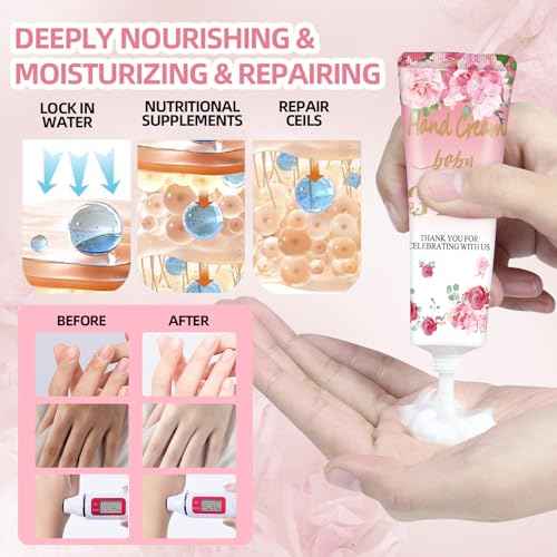 Multipurpose Baby Shower Party Favors - 40 Pack Hand Cream Sets, Wedding & Thank You Gifts for Guests