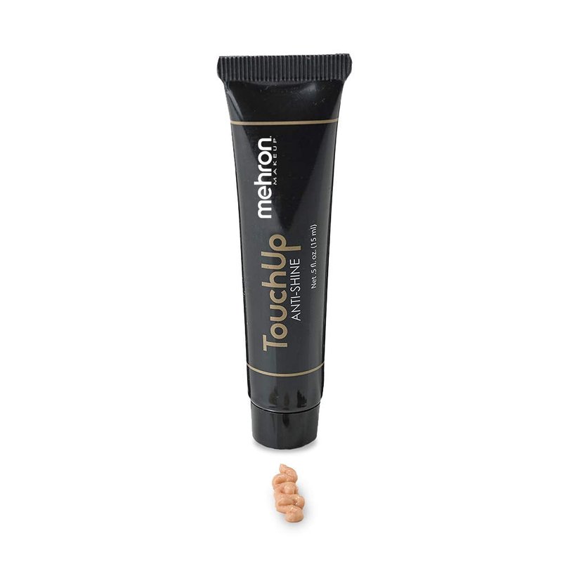 Mehron Makeup TouchUp Anti-Shine Gel - Matte Primer for Flawless Face Finish | Medium Tint