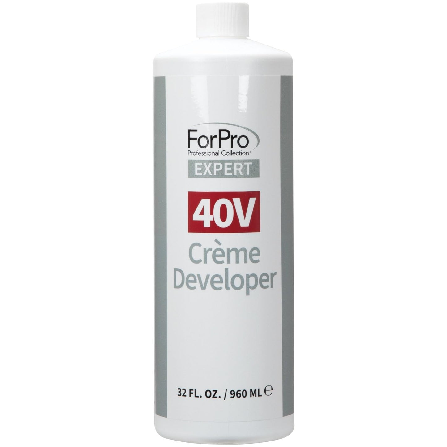 ForPro Expert 40 Volume Crème Developer, 32 Fl Oz – for Hair Lightening, Gray Coverage & Color Deposit with Maximum Lift