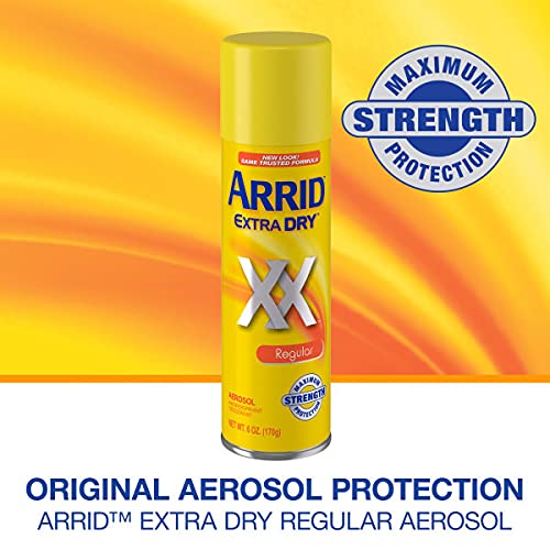 Arrid Deodorant - Extra Dry Regular 6oz Aerosol Spray | 3-Pack for All-Day Protection