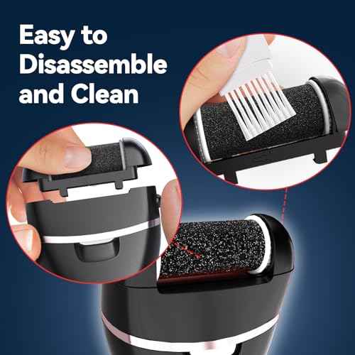 Wea&Hea Electric Callus Remover for Feet with Rechargeable Waterproof 17 in 1 Professional Pedicure Kit with 3 Roller Heads 2 Speed,Foot File, Foot Care Tools Perfect for Dead Hard Cracked Dry Skin