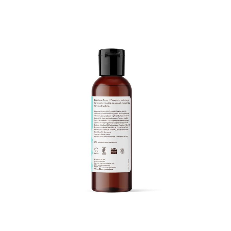Hair Care Hair Oil - Coconut & Lemon Treatment for Shiny Hair, Frizz Control | 2 fl oz, Sulfate-Free