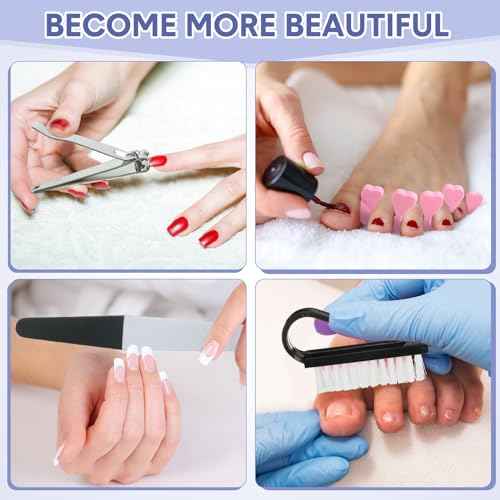 Gisafai 27 Pcs Pedicure Kit Professional Pedicure Tools Pedicure Foot Rest Foot Scrubber Dead Skin Remover Non Slip Pedicure Stand Foot Care Kit for Home Salon Care Men Women Foot Callus Remover