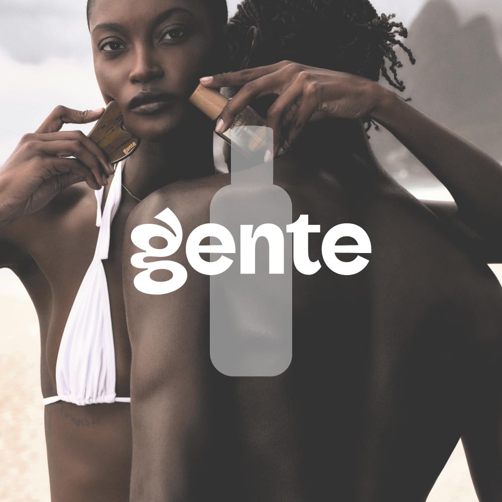 Gente Beauty Lymphatic Drainage Oil for Body & Face, Scented Skin Tightening & Sculpting Oil, Caffeine Body Oil for Circulation & De-Puffing, Bright Citrus & Soft Musk Massage Oil, 100ml