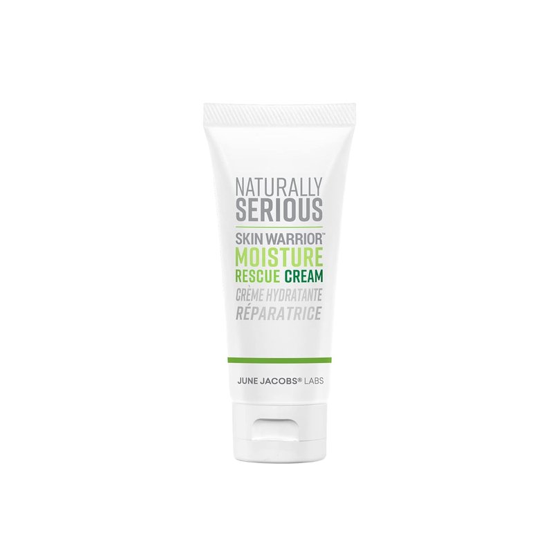 Naturally Serious Skin Warrior Moisture Rescue Cream - Vegan Daily Moisturizer for Skin Barrier Repair | 1.7 oz