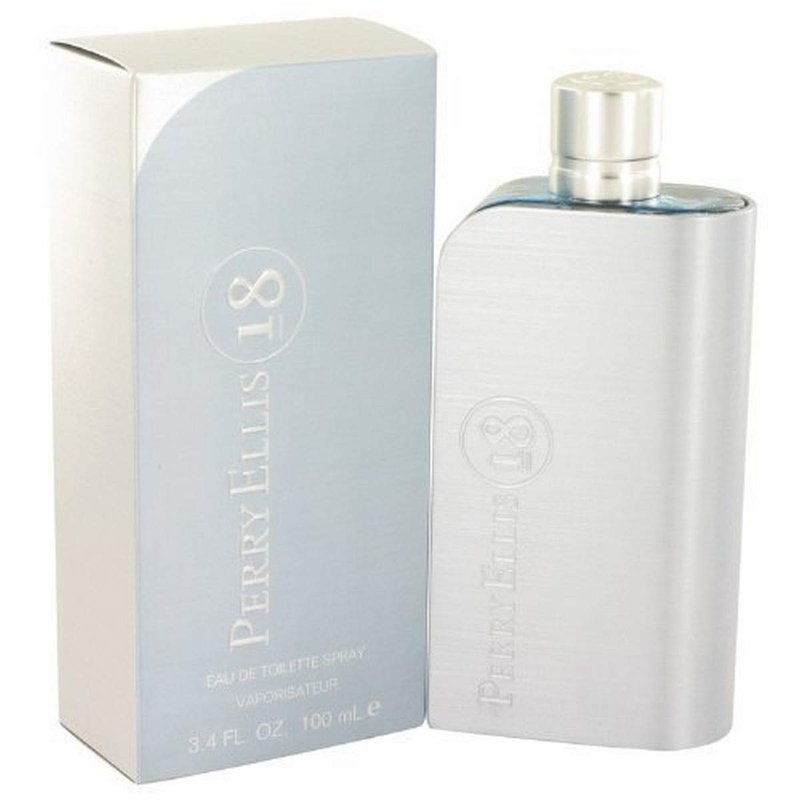 Perry Ellis 18 for Men - 3.4 Fl Oz EDT Spray, White