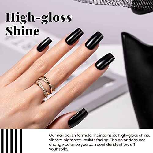 Beetles White Gel Nail Polish Black Gel Polish Kit 2 Pcs 15ml Black And White Polish French Nails Soak Off Led Nails Art Manicure Salon Diy at Home
