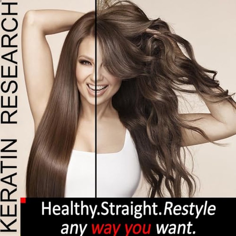 Brazilian Keratin Hair Straightening Complex (2x 120ml) - Blowout Long-Lasting Treatment with Argan Oil for Smooth, Professional Straightening Results - Keratin Research