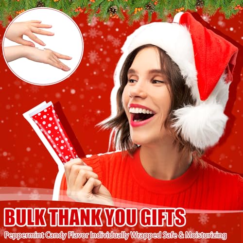 15 Pcs Christmas Hand Cream Bulk Mini Hand Lotion Candy Cane Scented Peppermint Lotion Christmas Stocking Stuffers Bulk Holiday Gifts Employee Staff Teacher Appreciation Gifts for Coworkers