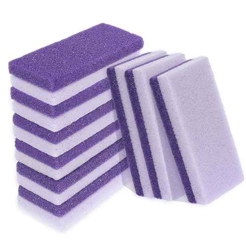 6 Pcs Foot Pumice Stone Scrubber Professional Pedicure Ped File Scrubber Exfoliating Rock Pumice Stone for Smooth Feet and Heels Callus Removal and Dead Skins