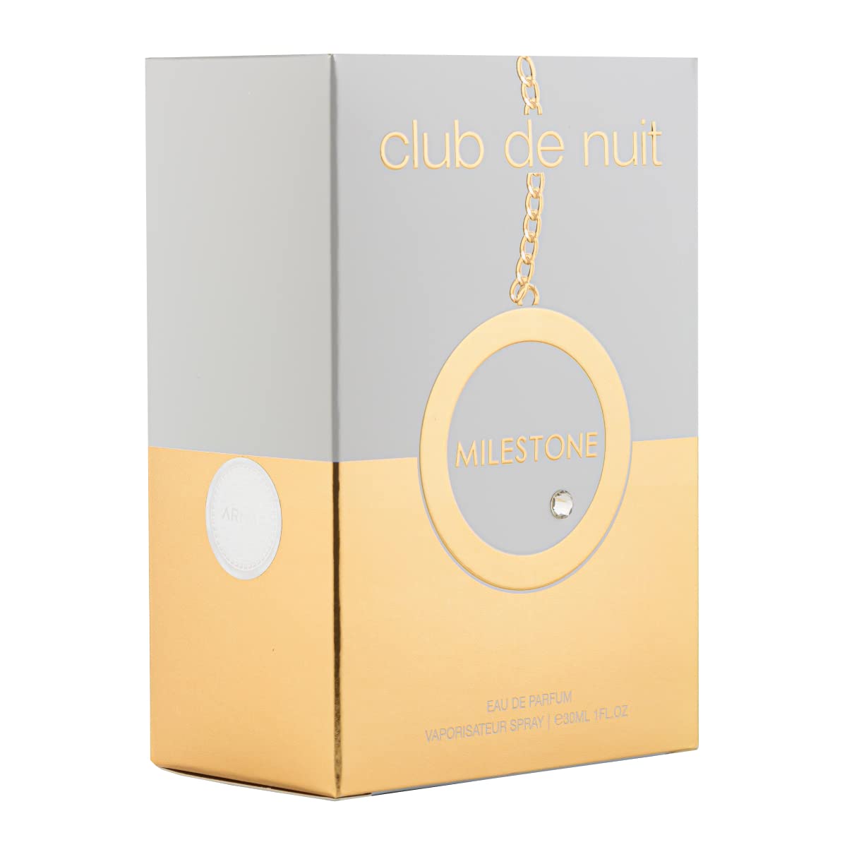 Armaf Club de Nuit Milestone Eau de Parfum - Long-Lasting Aquatic Fruity Woody Fragrance | 1 Ounce / 30 ml