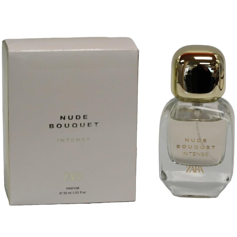 Zara Nude Bouquet Intense Women Perfume EDP Eau de Parfum Elegant Floral Fragrance Scent with Bergamot and Vanilla 30ml (1.0 fl. oz)