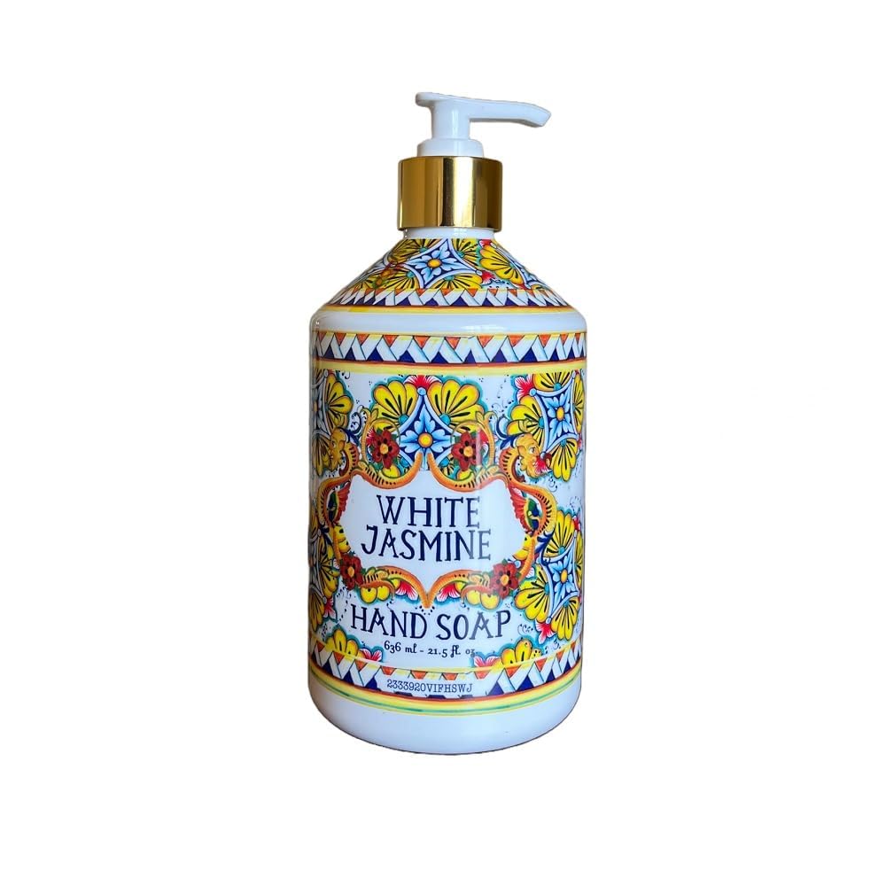 Villa Flora Hand Soap Set - Assorted Scents (Sea Salt Verbena, Coconut Citrus) - 16 fl oz Bottles, Pack of 4