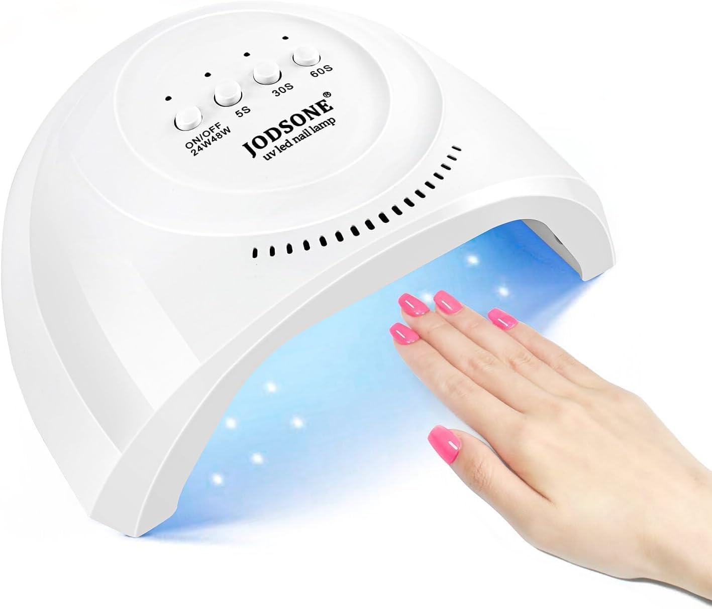JODSONE UV LED Nail Lamp - 30 Light Beads Gel Polish Dryer | Automatic Sensor, 3 Timer Settings