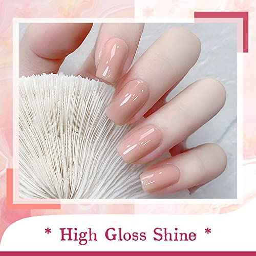 JODSONE Gel Nail Polish Kit with U V Light 36 PCS Classic Black and White Nude and Blue Purple Gel Polish Set with Manicure Tools Suitable for All Sea