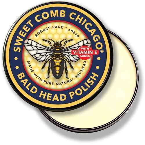 Sweet Comb Chicago Bald Head Polish: Mens Aftershave Polish for Men, Waterproof Moisturizer for Bald Heads, Great for Father's Day, Christmas, Holiday, (2.0 oz) Travel Size