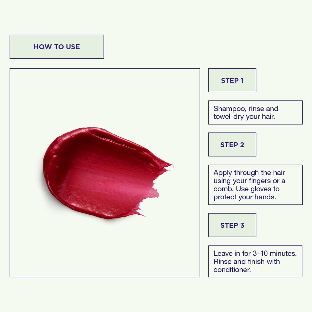 Maria Nila Color Refresh, Pink Pop 3.4 Fl Oz, Pink Hair Mask, Semi-Permanent Pigments, 100% Vegan & Sulfate/Paraben free