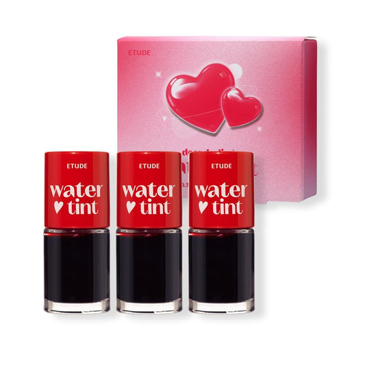 ETUDE Dear Darling Water Tint 3 Color Set, Strawberry Ade, Cherry Ade, Red Grapefruit Ade, Lip and Cheek Stain Trio, Korean Water Blush Tint, K-Beauty Makeup, 9g x 3