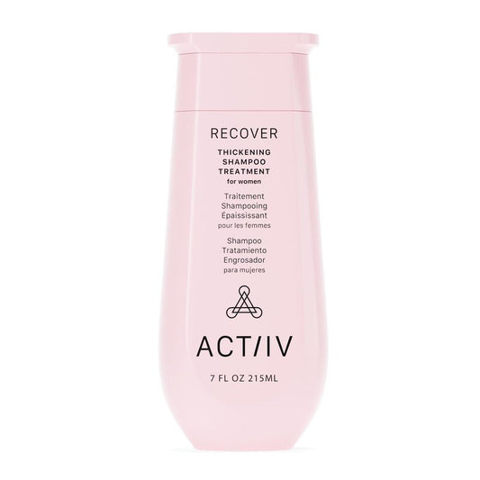 ACTIIV Recover Thickening Shampoo Treatment For Women | Supports the Appearance of Fuller, Healthier-Looking Hair, Supports Scalp Health, Plant-Based, Color-Safe, Vegan, All Hair Types, 80 mL / 2.7 oz