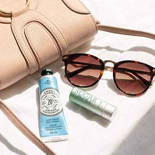 La Chatelaine 20% Shea Butter Hand Cream, Travel Size, Organic Argan Oil, Moisturizing, Nourishing, Repairing, Extra Rich, Non-Greasy, Made in France, Paraben Free, 1 oz/ 30ml - Amber Cashmere