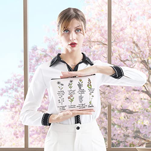 Doula Zipper Pouch - Intuitive Birth Worker Affirmations Gift - Appreciation Makeup Bag for Doulas