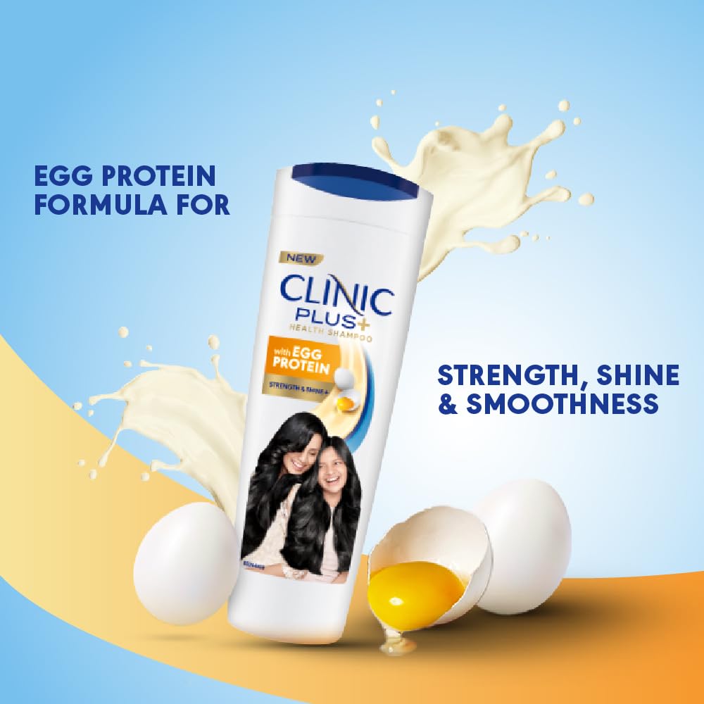 Clinic Plus Shampoo Strength and Shine with Egg Protein 355 ml / 12 fl oz