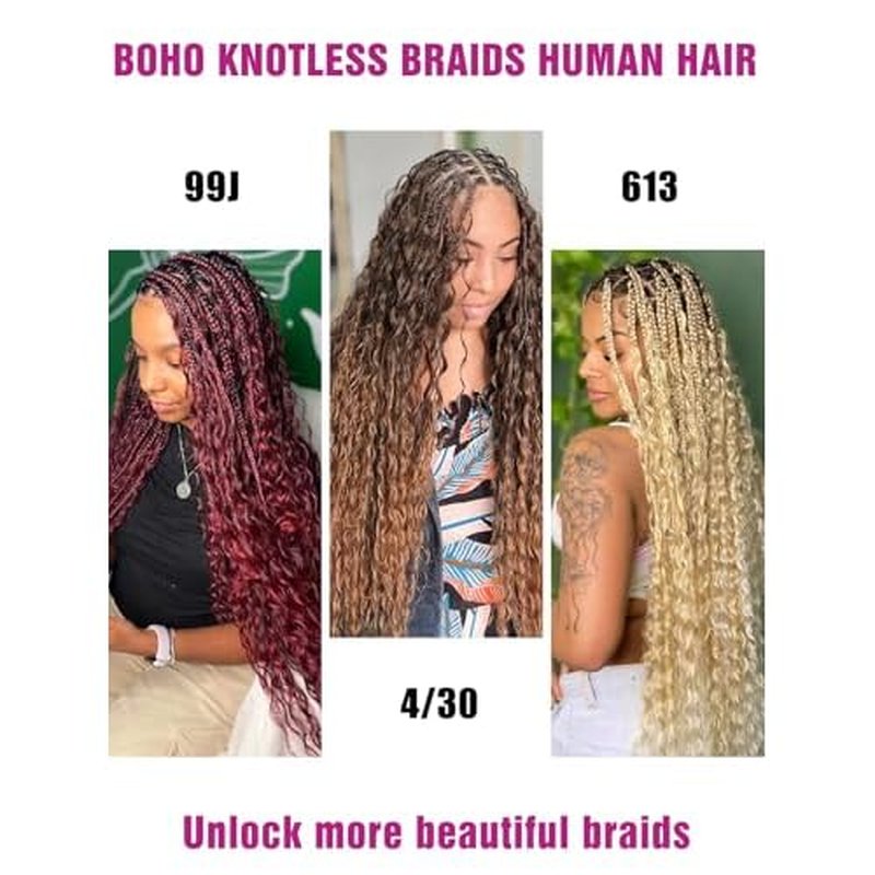4/30 Bronze Gold Human Braiding Hair Deep Wave Bulk£¬Highlight No Weft Curly Braiding Hair Extensions for Boho Braids Wet and Wavy Braiding Human Hair Bundles(18inch,4/30,100g)