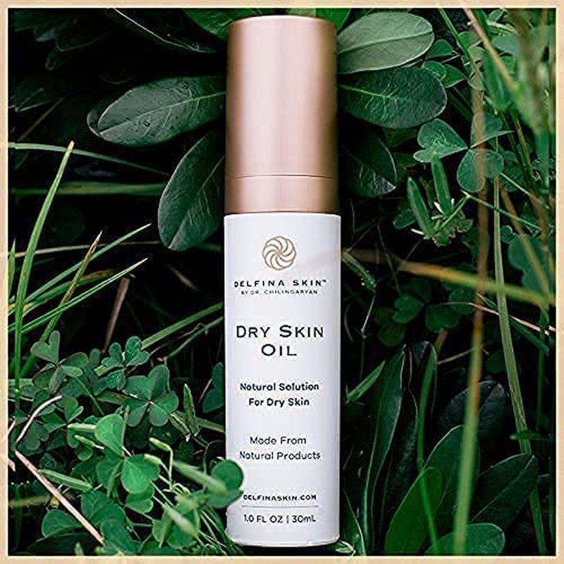 Delfina Dry Skin Oil - Eczema & Psoriasis Relief | Fast Absorbing Treatment for Extremely Dry Skin | Safe for All Ages