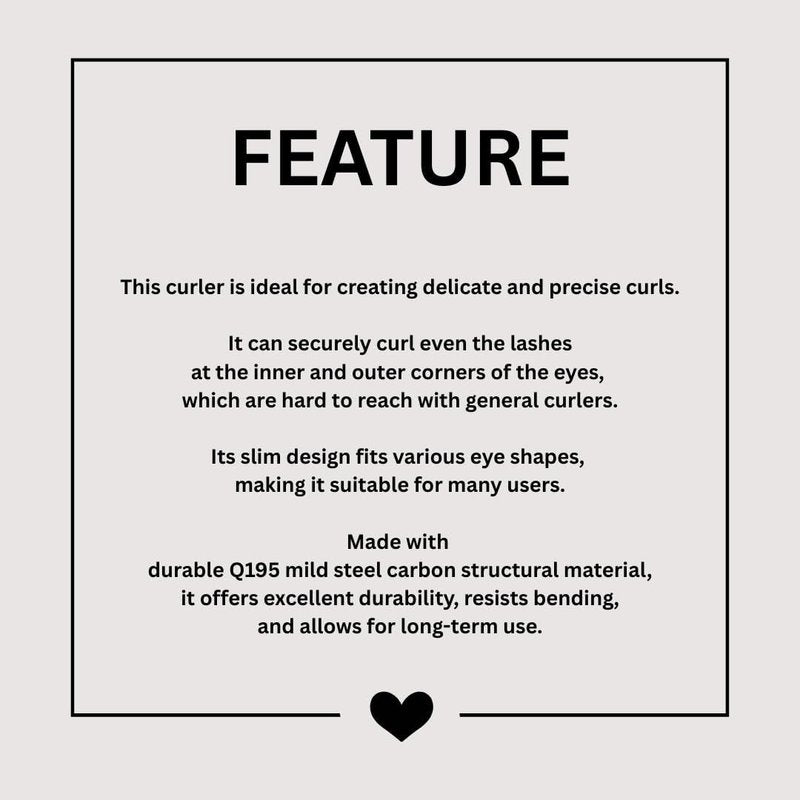 Soo Ador Precision Lash Half Curler - No-Pinch Inner & Outer Corner Eyelash Curler for Detailed Styling