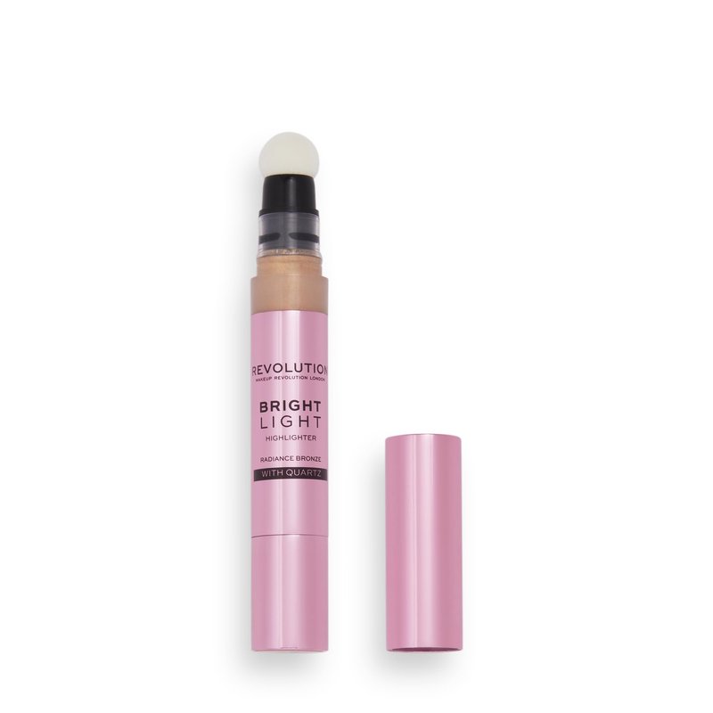 Revolution Beauty London, Bright Light Liquid Highlighter, Buildable Formula for a Luminous Skin Glow, Vegan & Cruelty-Free, Radiance Bronze, 0.10 fl oz