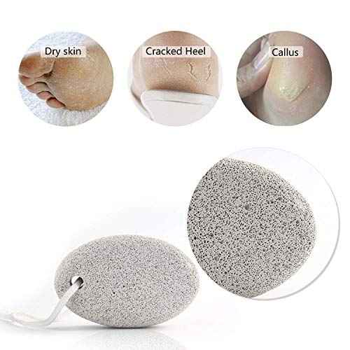 Natural Pumice Stone for Feet 2 PCS, PHOGARY Lava Pedicure Tools Hard Skin Callus Remover for Feet and Hands - Natural Foot File Exfoliation to Remove Dead Skin