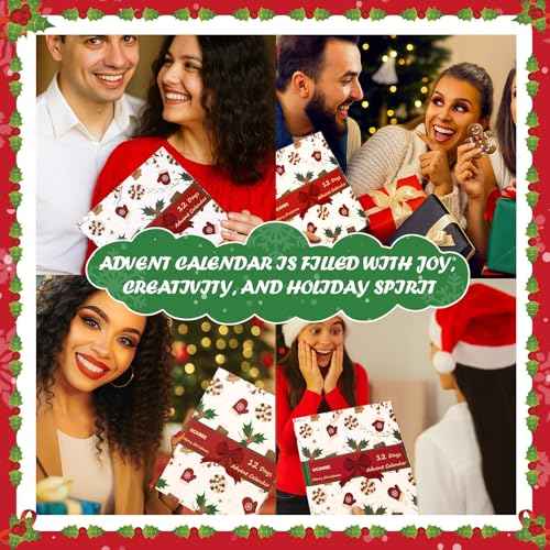 UCANBE Makeup Advent 2025, 12 Days Christmas Countdown Calendar Surprise Gift Kit, Festival Holiday Xmas Cosmetic Starter Makeup Set with 12 Beauty Boxes for Teens Girls Women